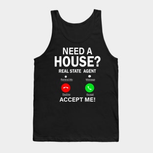 Funny Real Estate Agent Realtor Property House Seller Gift Tank Top